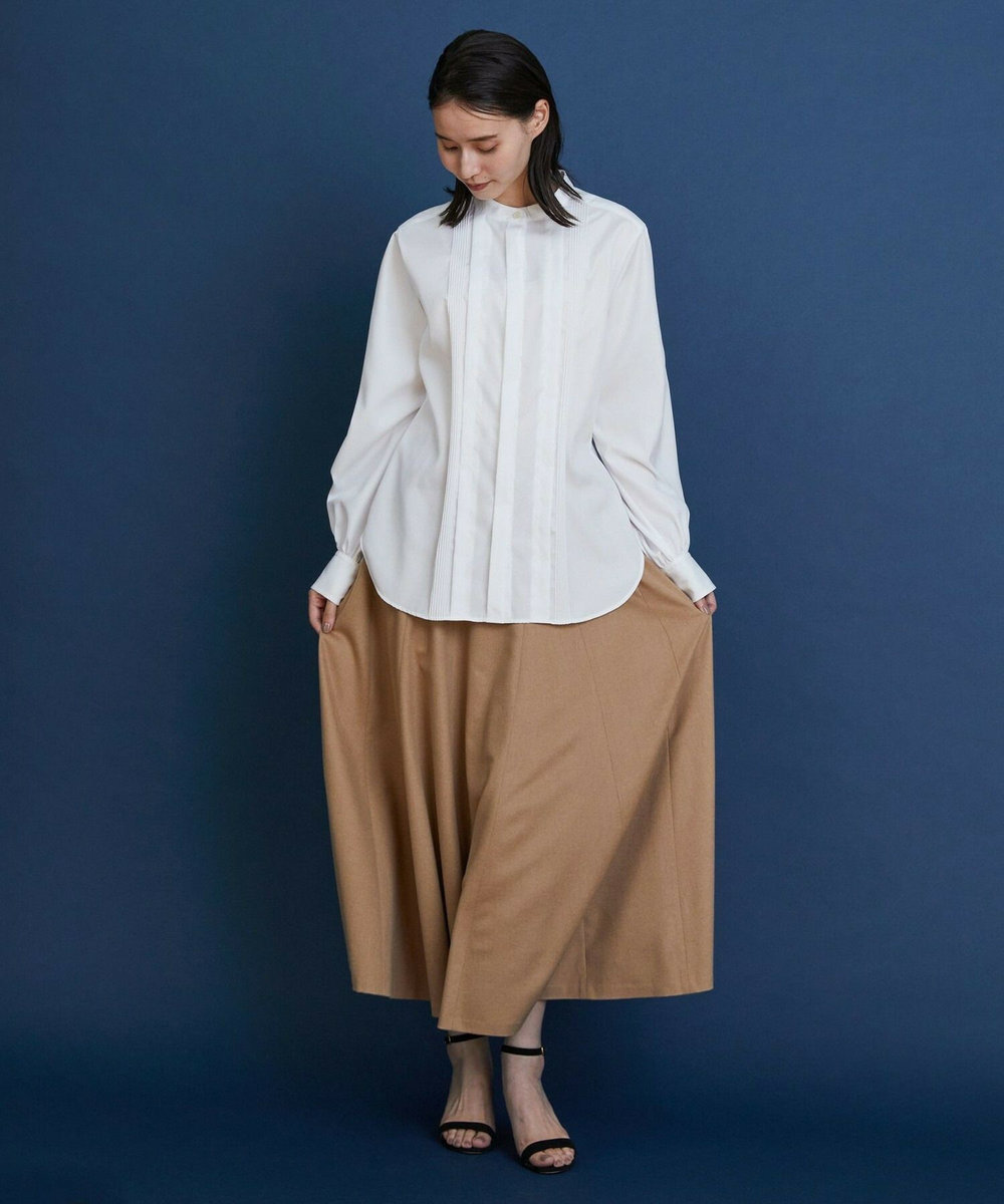 L'EQUIPE COUTURIER スーピマコットンブラウス ホワイト