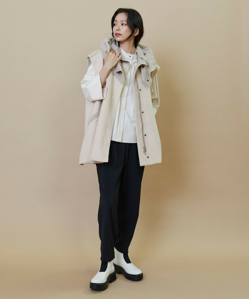 L'EQUIPE シャギージャージベスト ベージュ