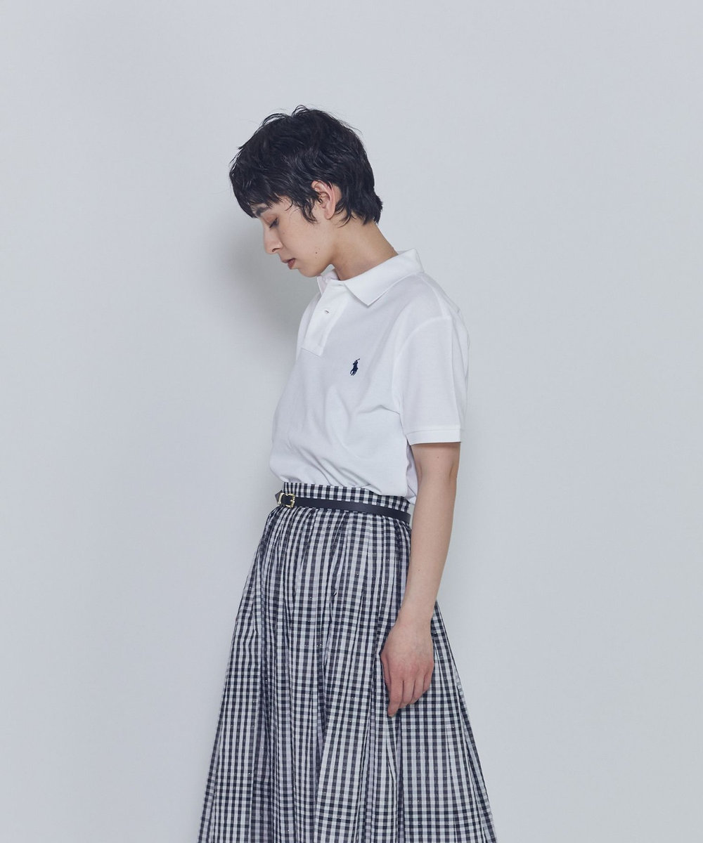 1er Arrondissement ＜POLO RALPH LAUREN（ポロ ラルフ ローレン）＞カスタムスリムフィットポロシャツ ホワイト