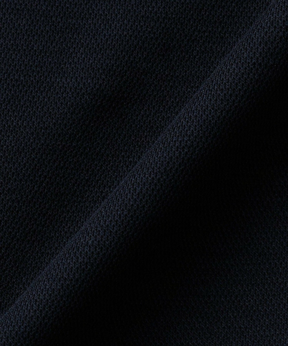 L'EQUIPE コットンコンパクトポロワンピース ネイビー