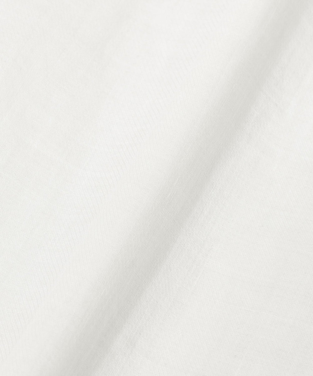 DÉPAREILLÉ RAMIE TWILL RUFFLE BLOUSE / ラミーツイルラッフルブラウス ホワイト