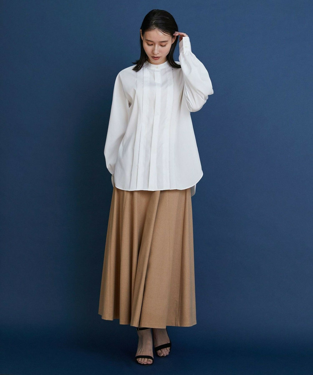 L'EQUIPE COUTURIER スーピマコットンブラウス ホワイト