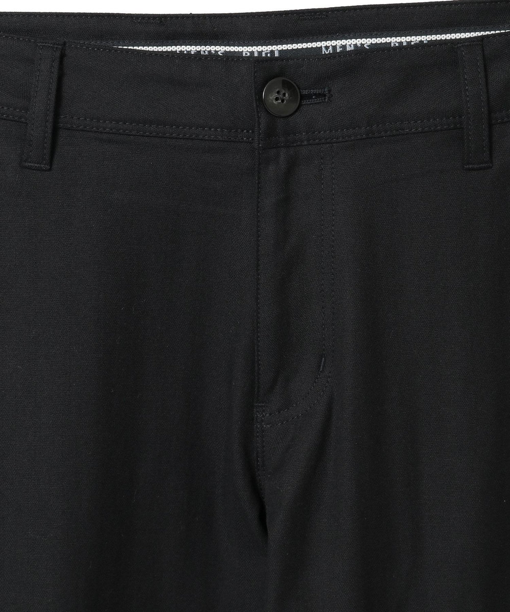 MEN'S BIGI シャドーヘリンボーンストレッチパンツ ブラック