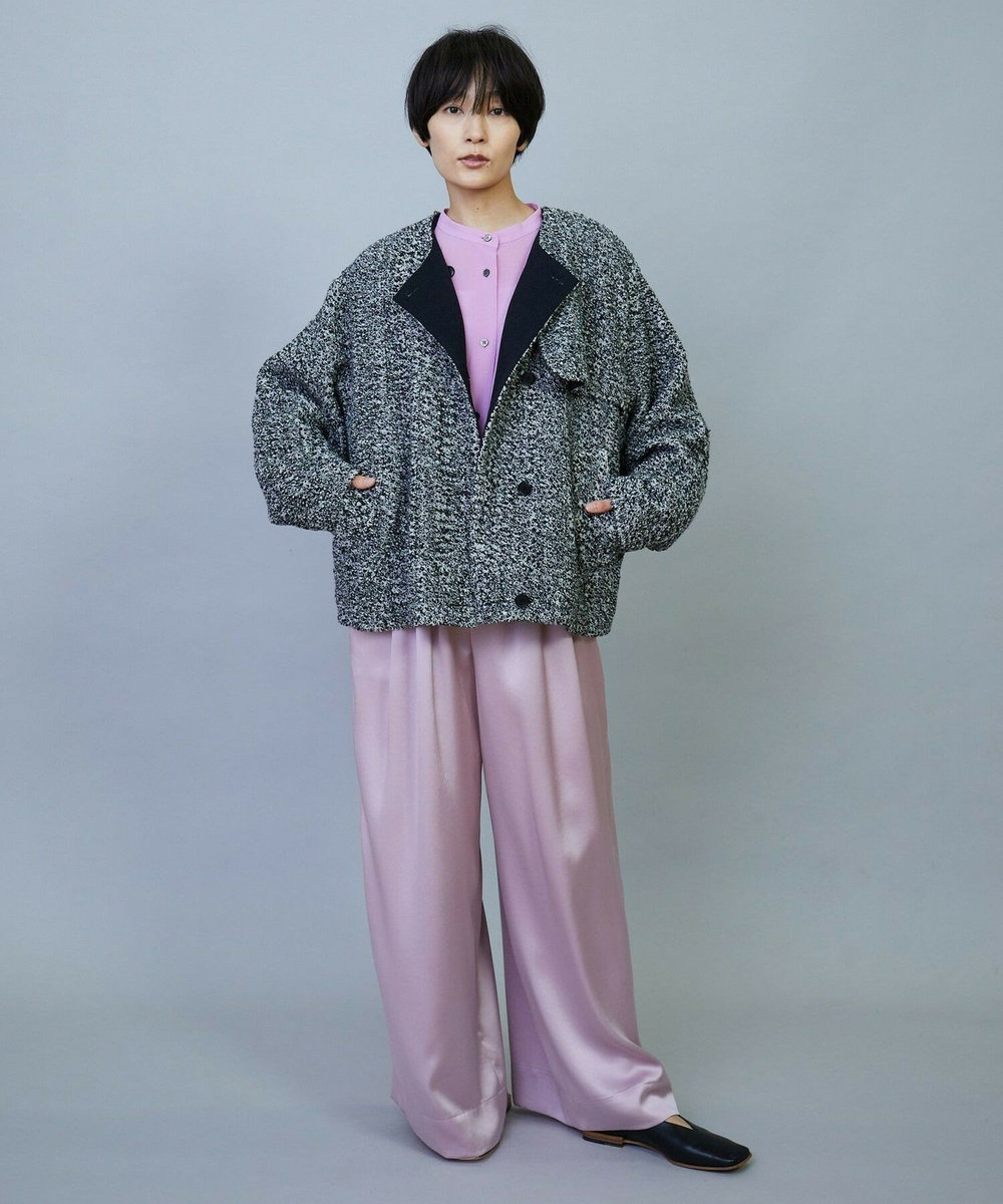 MOGA ソアパールサテンワイドパンツ ピンク