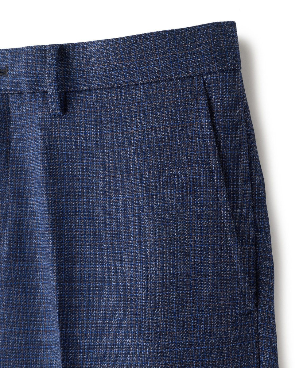 MEN'S BIGI ミックスヤーン/ホップサック スラックス ネイビー
