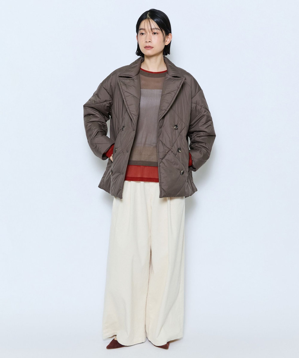 feerique feerique チュールメッシュ配色インナー ブラウン系その他