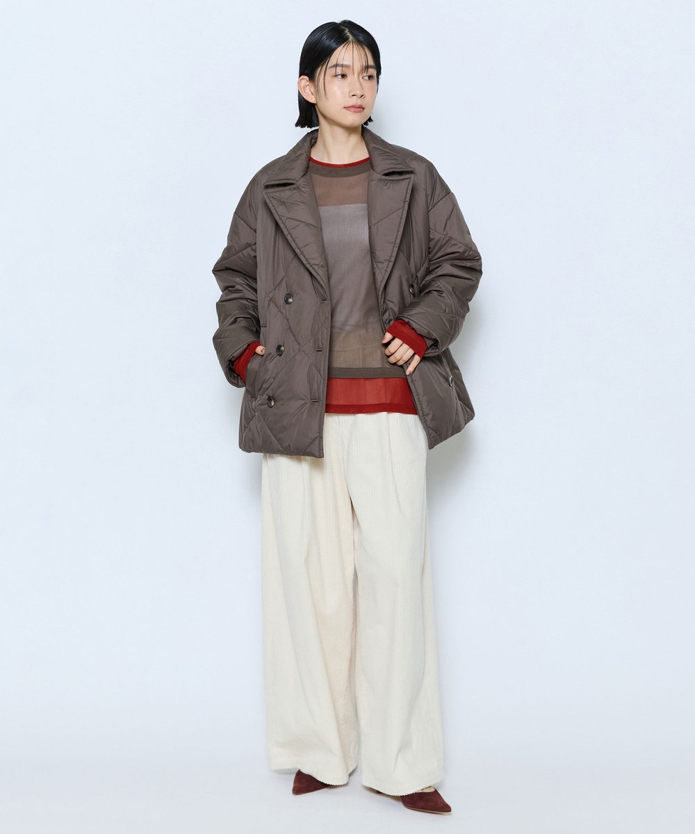 feerique feerique チュールメッシュ配色インナー ブラウン系その他