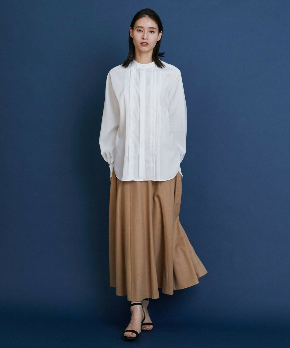 L'EQUIPE COUTURIER スーピマコットンブラウス ホワイト