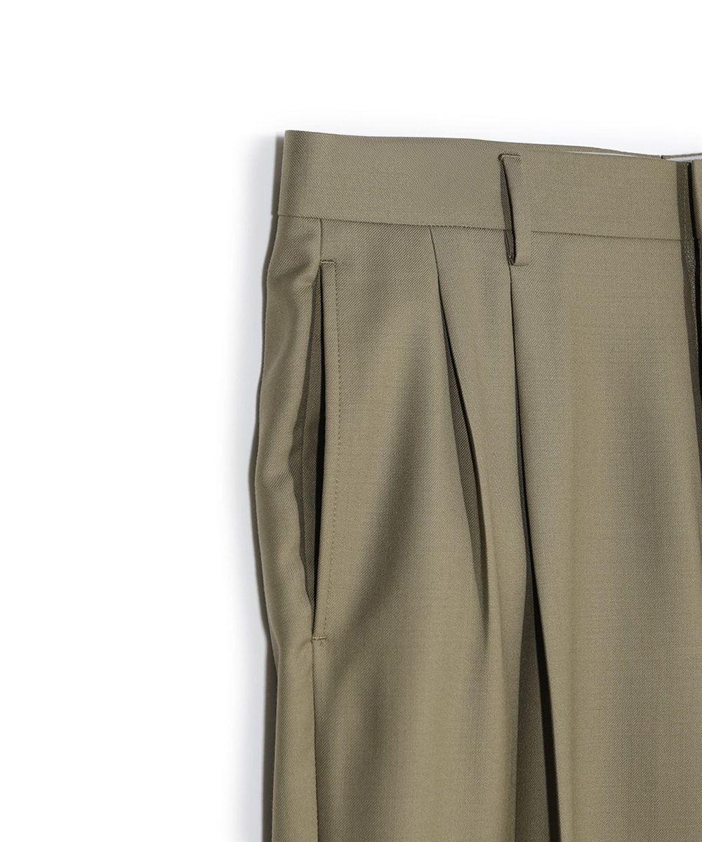 MEN'S BIGI 【50th Anniv . 菊池武夫】TECHWOOL TWILL PANTS ベージュ