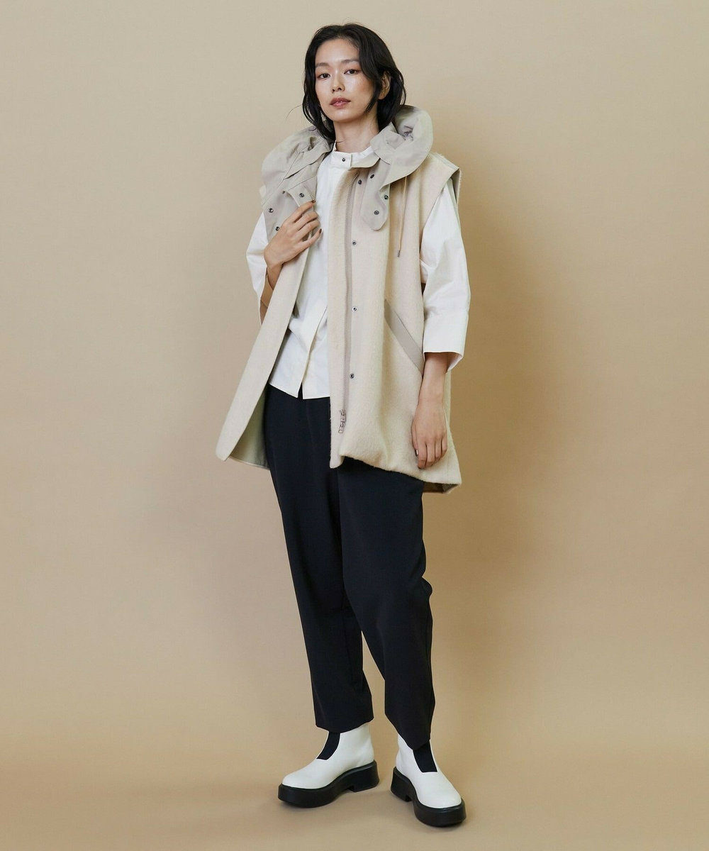 L'EQUIPE シャギージャージベスト ベージュ