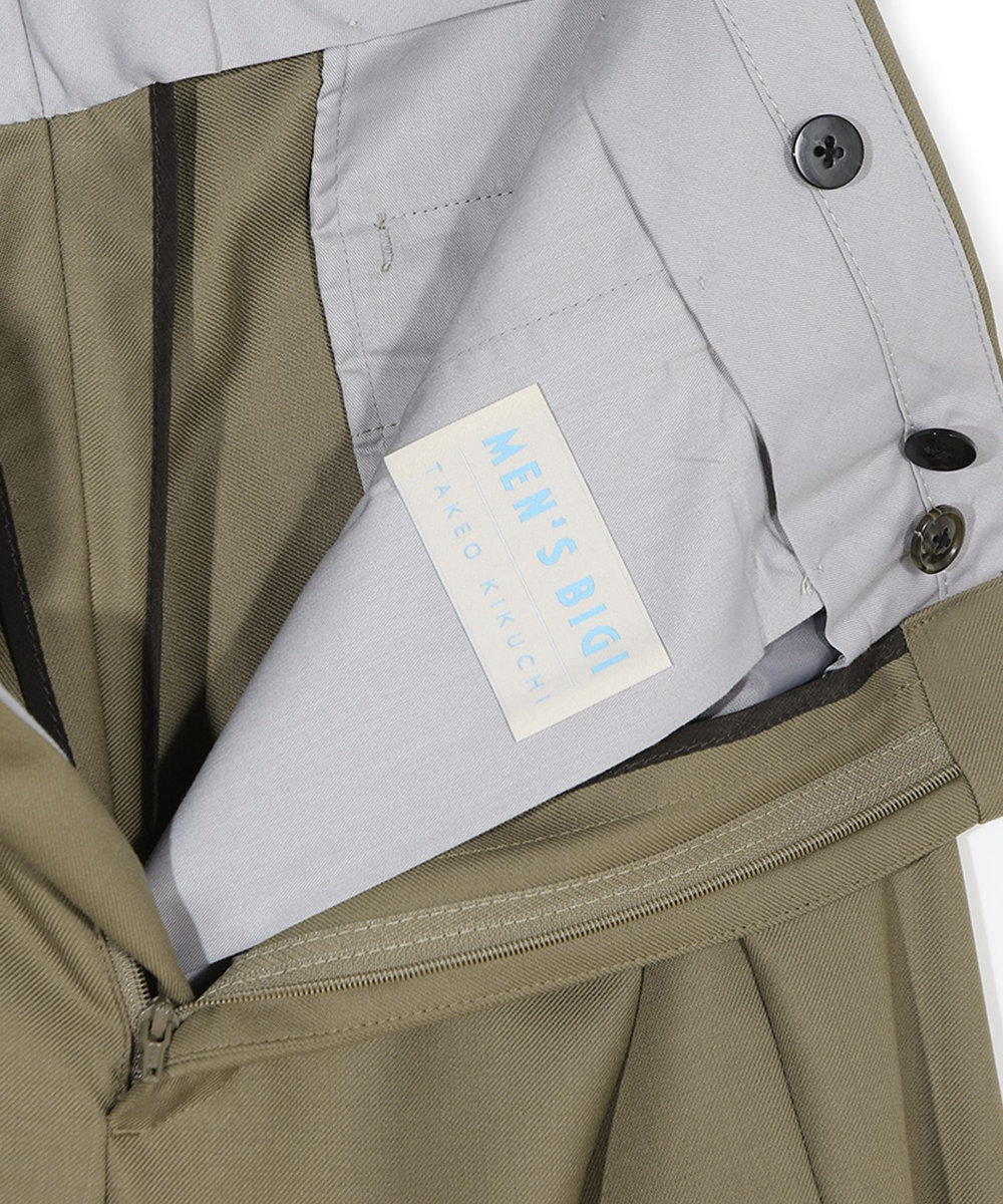 MEN'S BIGI 【50th Anniv . 菊池武夫】TECHWOOL TWILL PANTS ベージュ