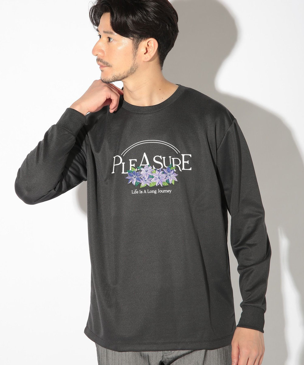 UNION STATION リサイクルポリエステルポンチロンT/デザインTシャツ ブラック