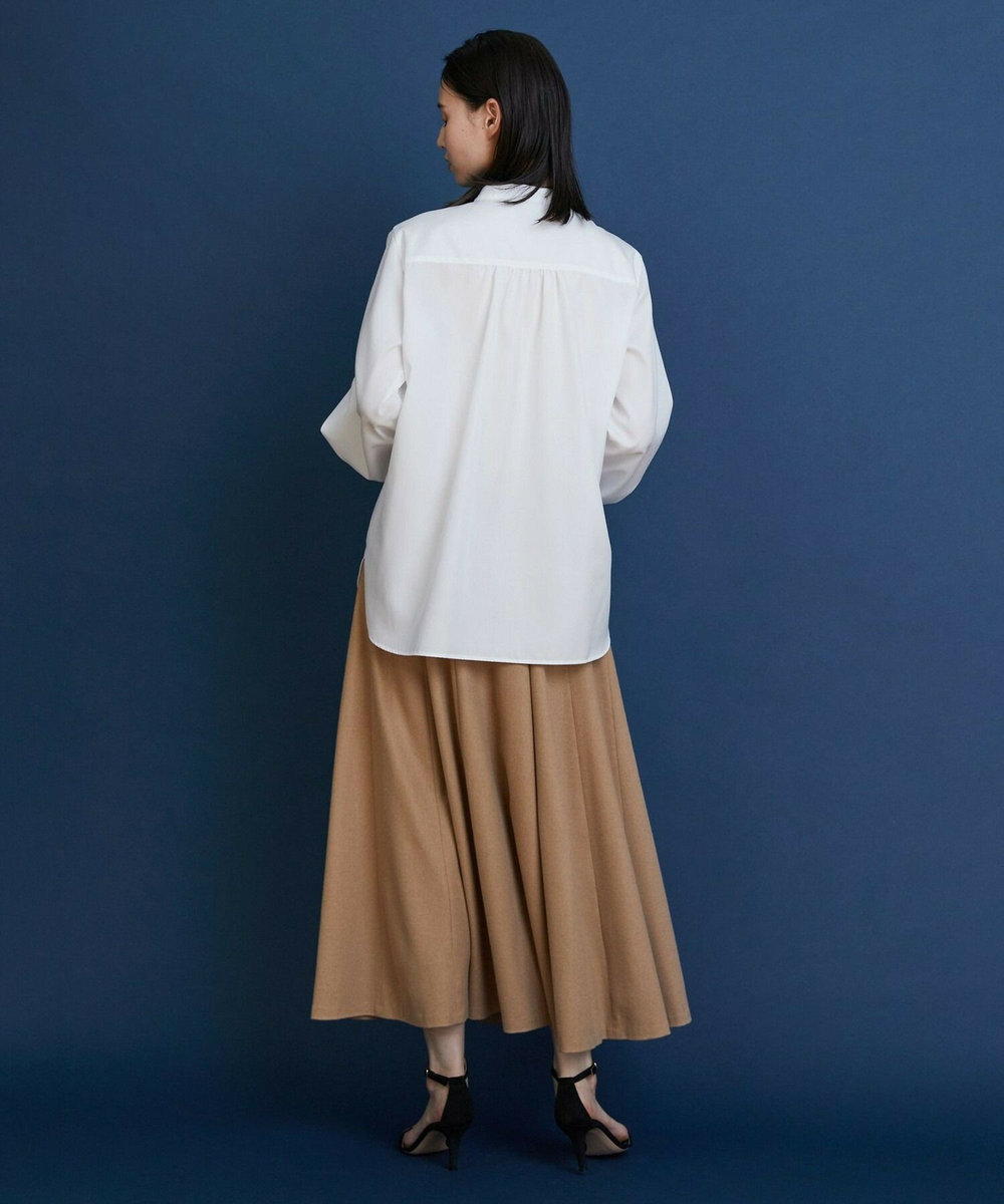 L'EQUIPE COUTURIER スーピマコットンブラウス ホワイト