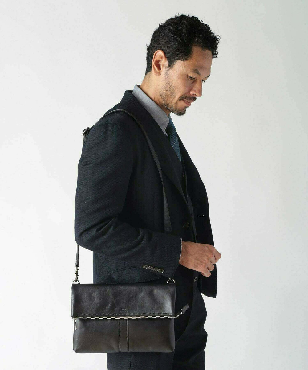 MEN'S BIGI 【SEEKER/シーカー】別注2wayクラッチ&ショルダーバッグ ブラック