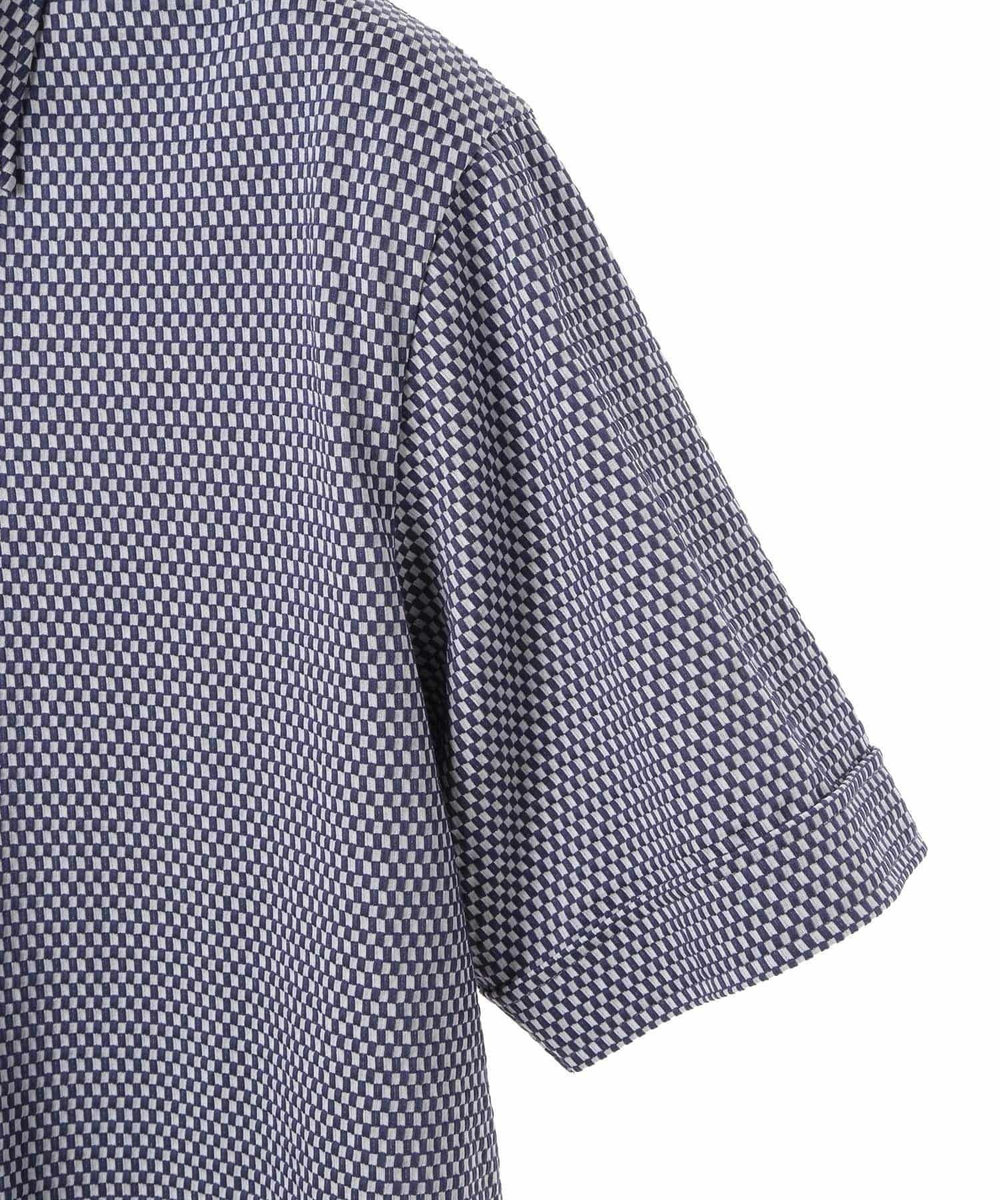 MEN'S BIGI 【ACTIVE TAILOR】サッカー織りポロシャツ<COOL MAX/吸水速乾> ブルー