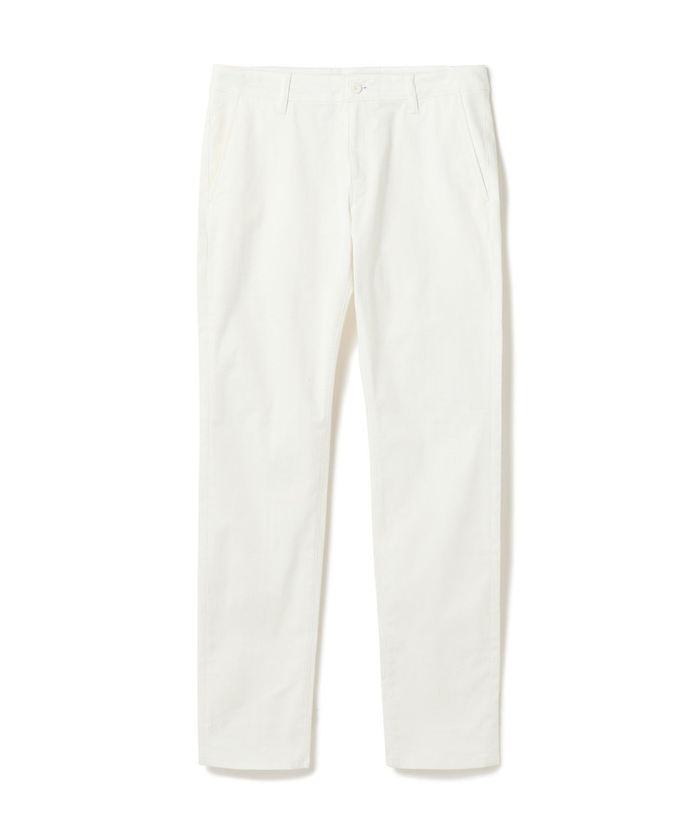 MEN'S BIGI シャドーヘリンボーンストレッチパンツ ホワイト
