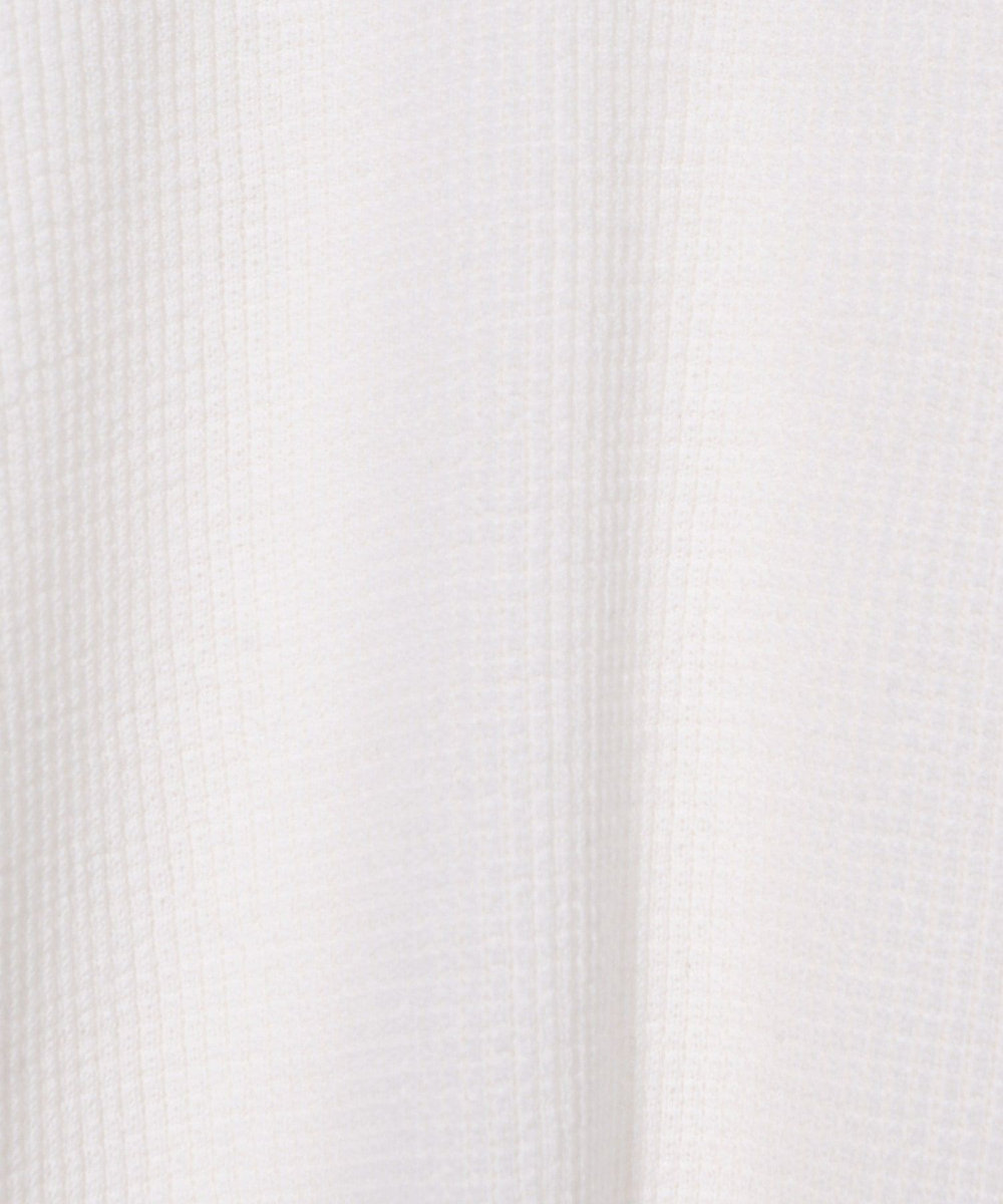 MEN'S BIGI メリノウール ワッフル編みニット ホワイト