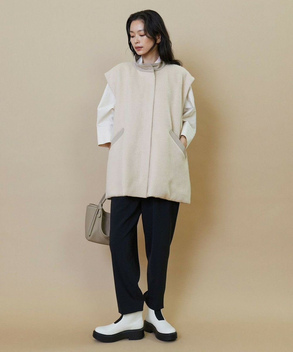 L'EQUIPE シャギージャージベスト ベージュ
