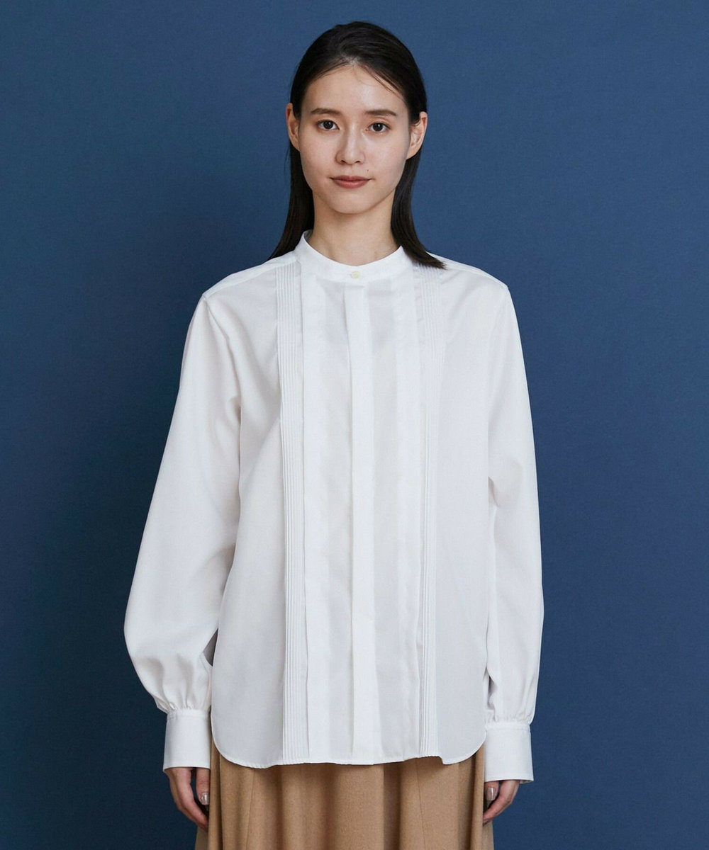 L'EQUIPE COUTURIER スーピマコットンブラウス ホワイト