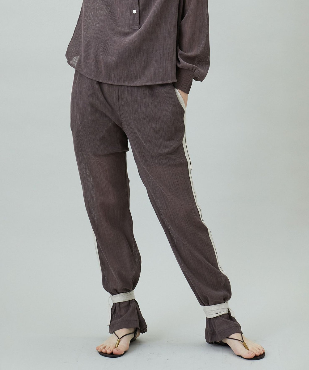1er Arrondissement 【別注カラー】＜J.C.M (ジェイシーエム)＞ドローコードシアーパンツ ブラウン