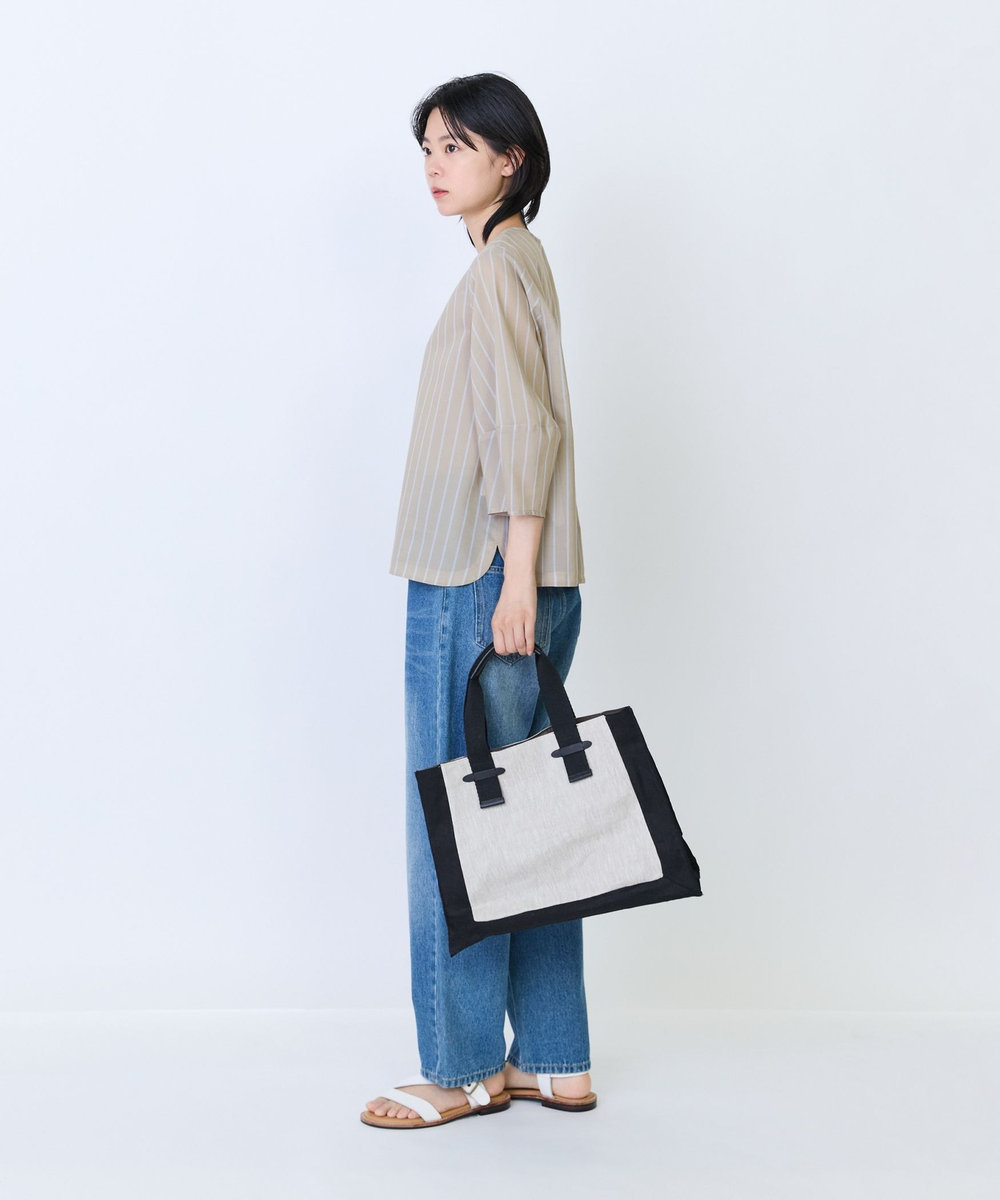 LOISIR 額縁配色バッグ グレー系その他