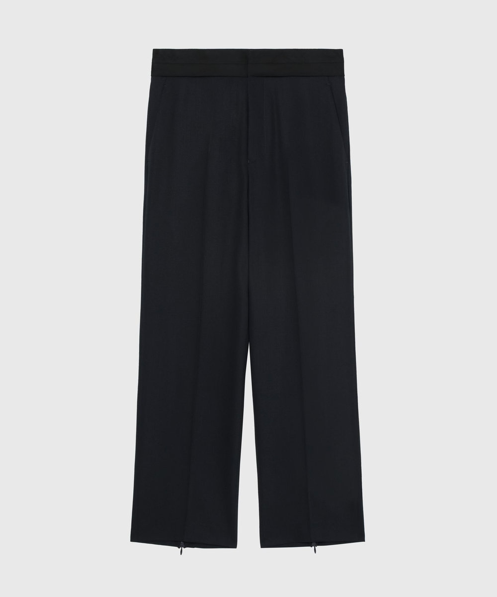 DÉPAREILLÉ WOOL NYLON GABARDINE PANTS / ウールナイロンギャバジンパンツ ネイビー