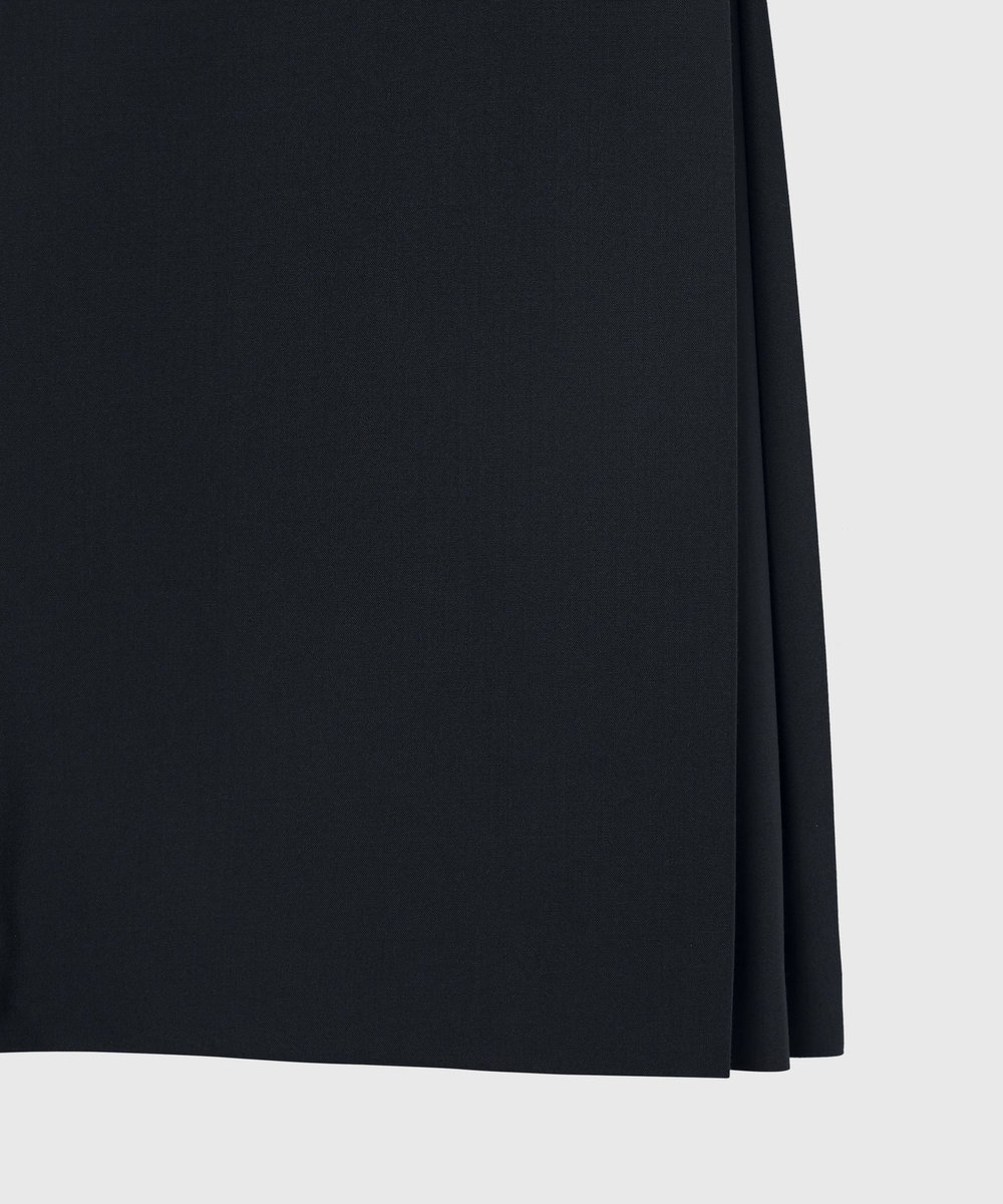 DÉPAREILLÉ TROPICAL WOOL SKIRT / トロピカルウールスカート ネイビー