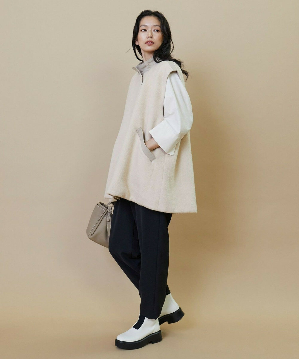 L'EQUIPE シャギージャージベスト ベージュ