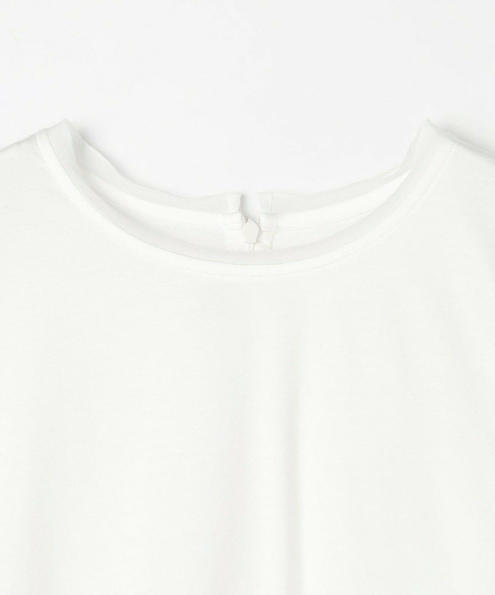 MOGA ハイゲージプレーティング天竺カットソートップス オフホワイト