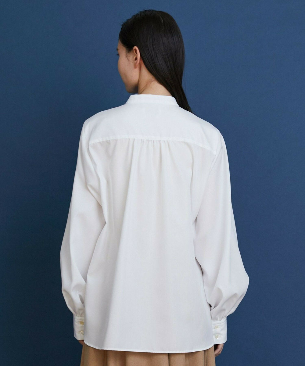 L'EQUIPE COUTURIER スーピマコットンブラウス ホワイト