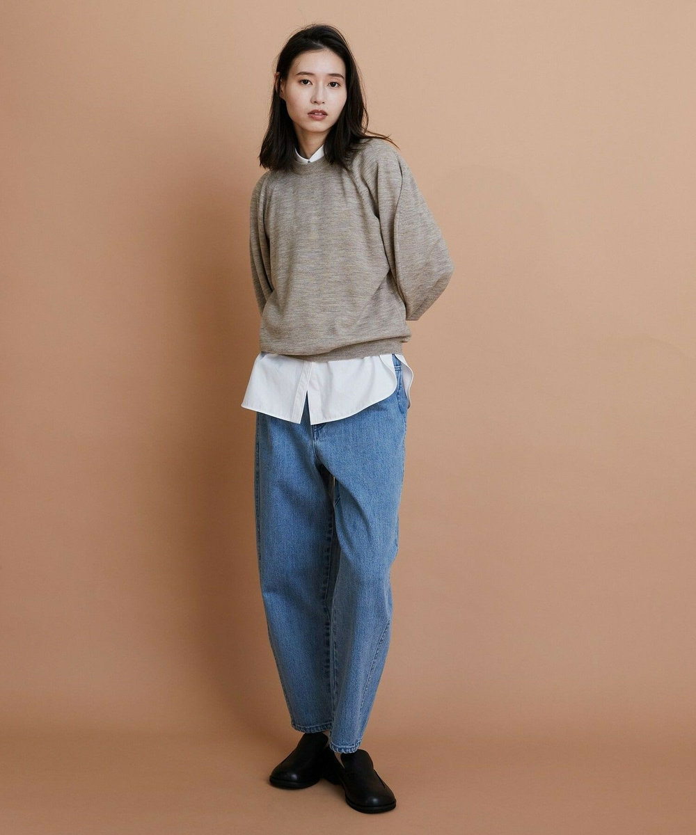 L'EQUIPE GREEN リサイクルコットンデニムパンツ ライトブルー