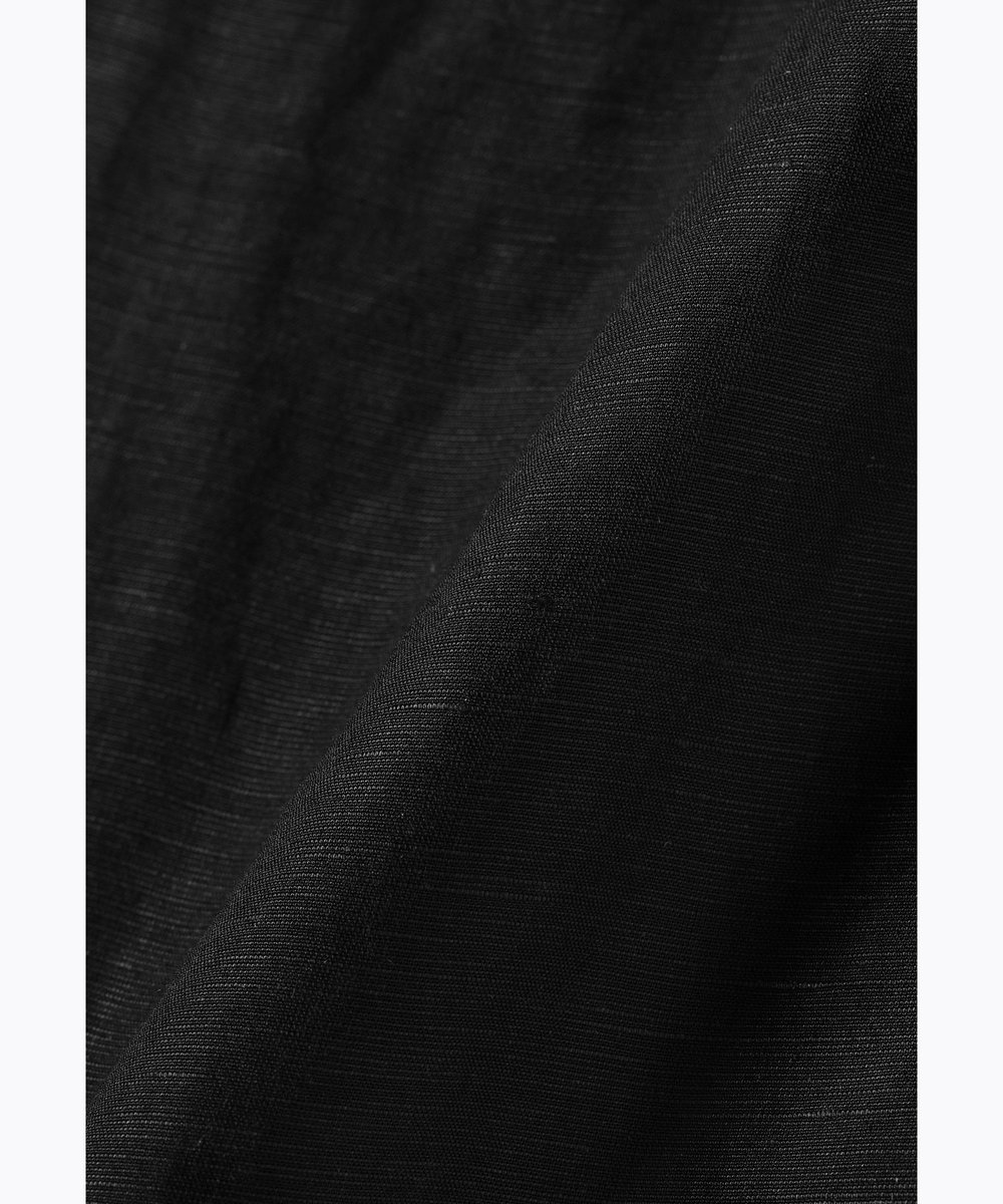 DÉPAREILLÉ LINEN LACE UP BLOUSE / リネンレースアップブラウス ブラック