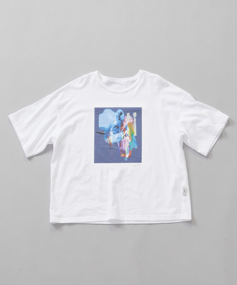 Julier kanako Sasakiコラボ プリントTシャツ ブルー
