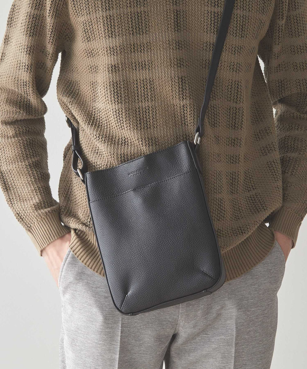 UNION STATION <UNION STATION by MEN'S BIGI>ボンディングミニショルダー ブラック
