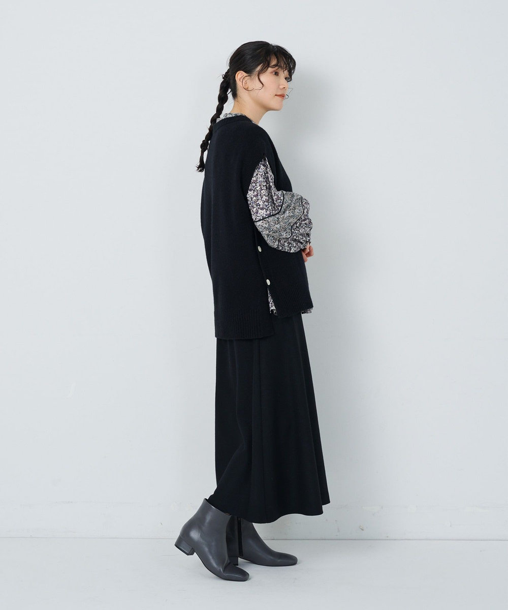 ADIEU TRISTESSE 7G　AQUAウールカシミヤ天竺ベスト ブラック