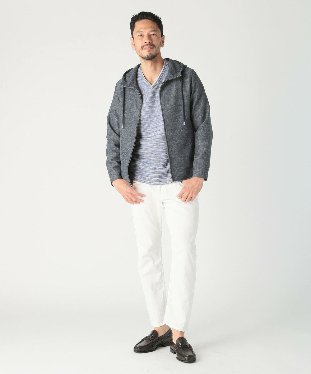 MEN'S BIGI スラブタック天竺素材Tシャツ＜吸水速乾＞ ネイビー