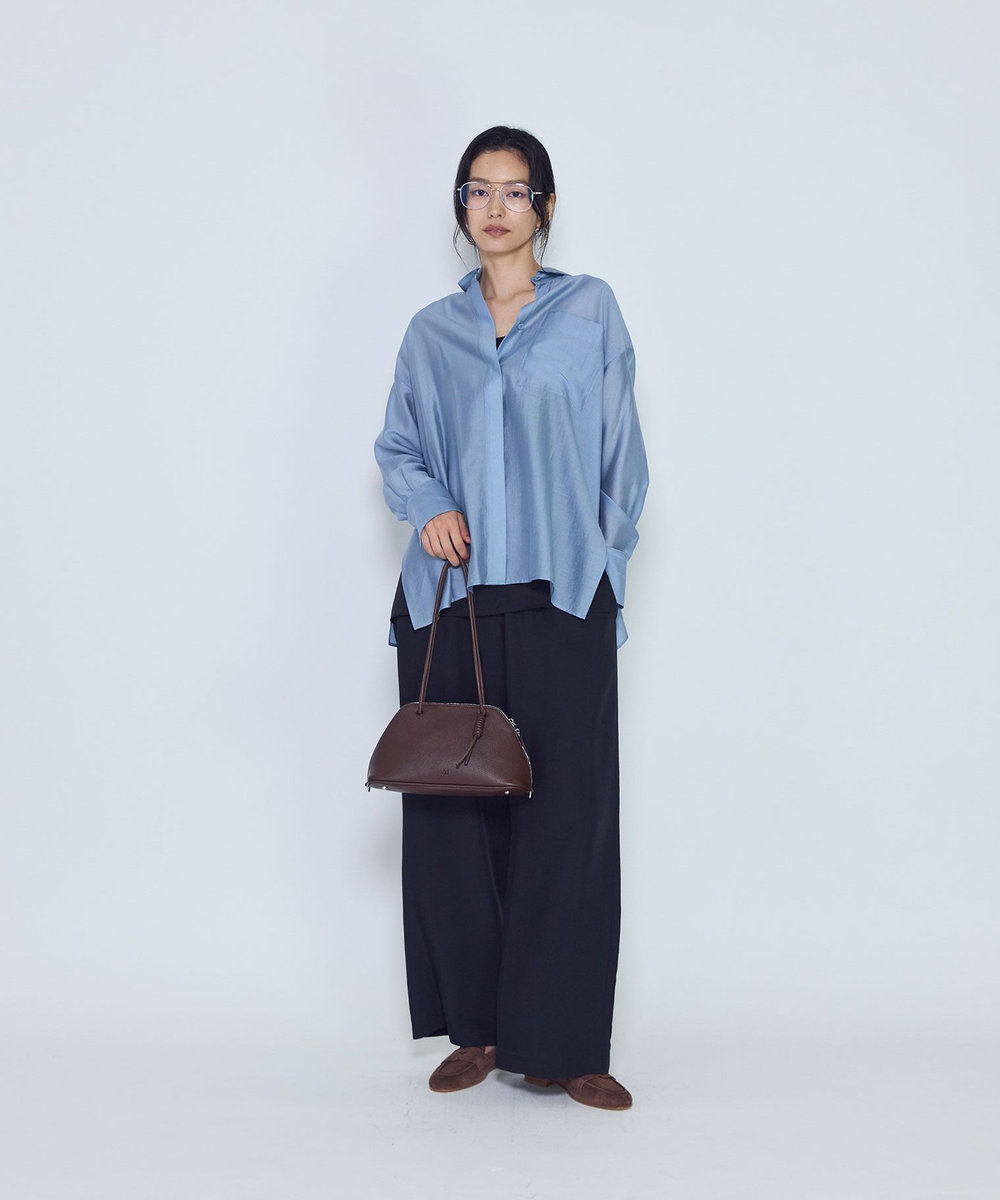 1er Arrondissement シアーオーバーシャツ ブルー