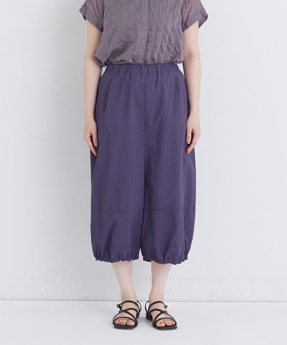 congés payés ADIEU TRISTESSE 【FAVE】ナイロンワイドサルエルパンツ ネイビー