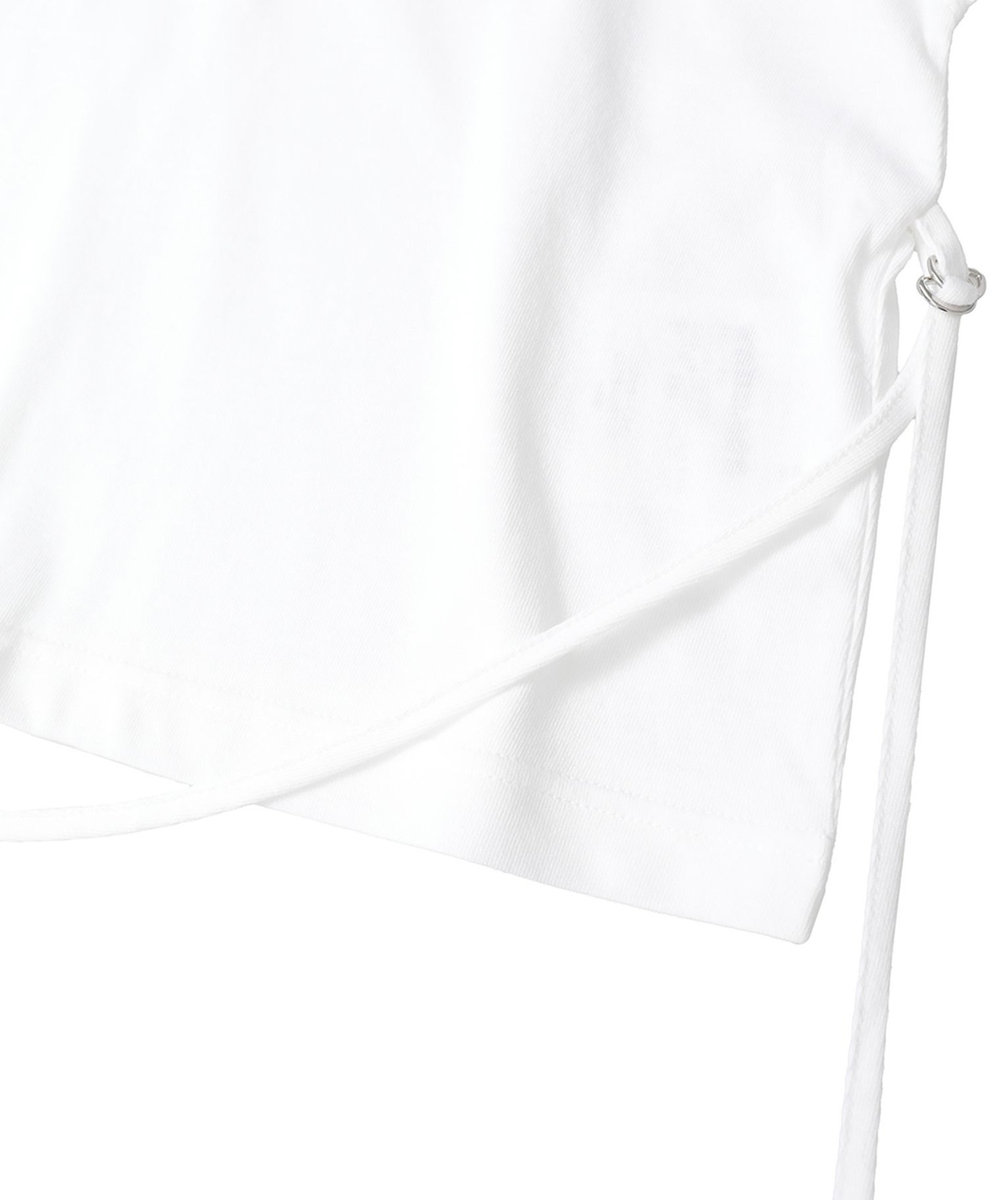 1er Arrondissement ＜INSCRIRE（アンスクリア）＞別注エプロンTシャツ ホワイト