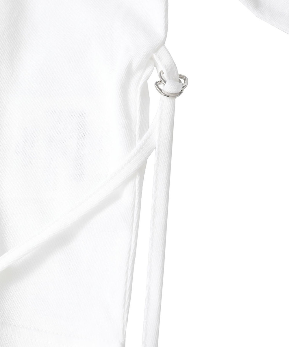 1er Arrondissement ＜INSCRIRE（アンスクリア）＞別注エプロンTシャツ ホワイト
