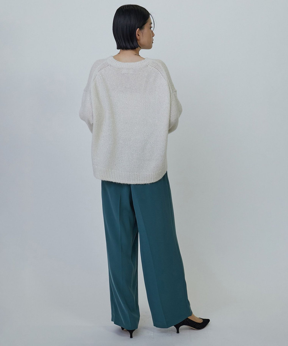 1er Arrondissement 2タックワイドパンツ グリーン