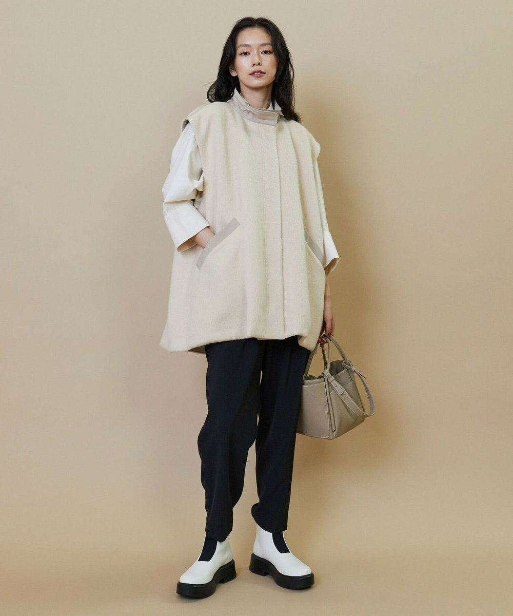 L'EQUIPE シャギージャージベスト ベージュ
