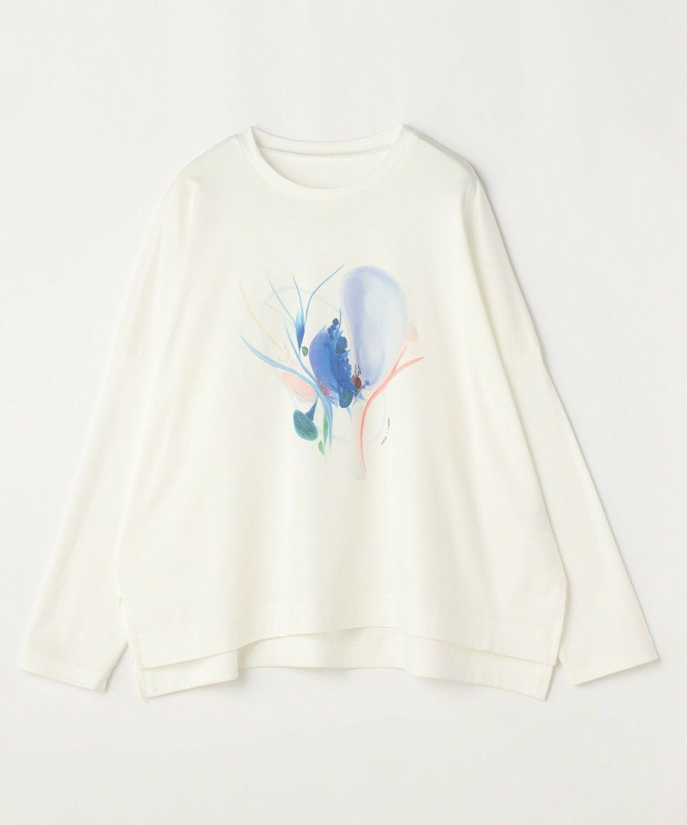L'EQUIPE Lサイズ（大きいサイズ） 【大きいサイズ】ruteN × L'EQUIPE コラボ長袖Tシャツ ホワイト