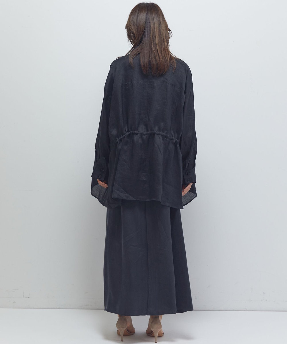 1er Arrondissement ラミーツイルシャツブルゾン ブラック