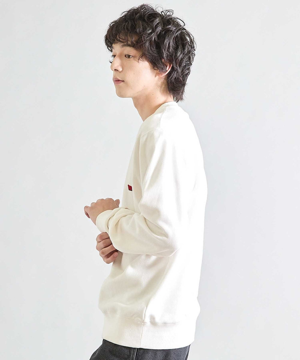 UNION STATION 【Good wear×BARRY McGEE×UNION STATION】ピグメント加工 別注クルーネックスウェット オフホワイト