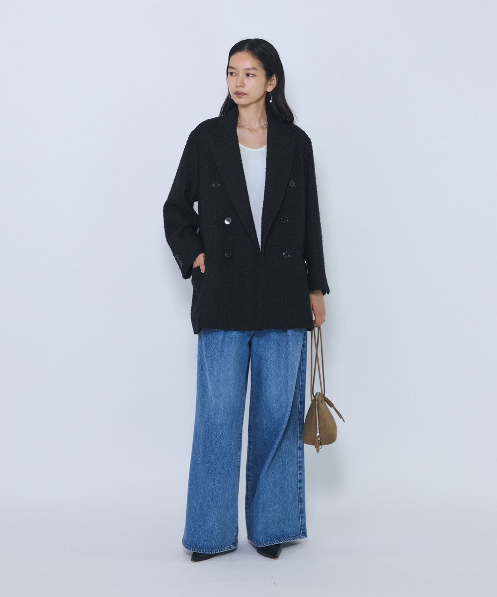 1er Arrondissement ＜COUTURE D'ADAM/クチュール ド アダム＞"Cottage Coat"コート ブラック