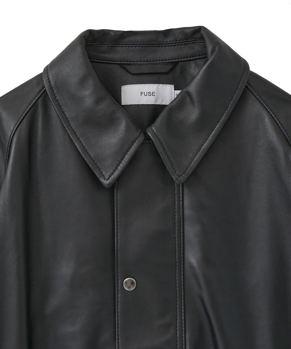 MEN'S BIGI シープレザーブルゾン ブラック