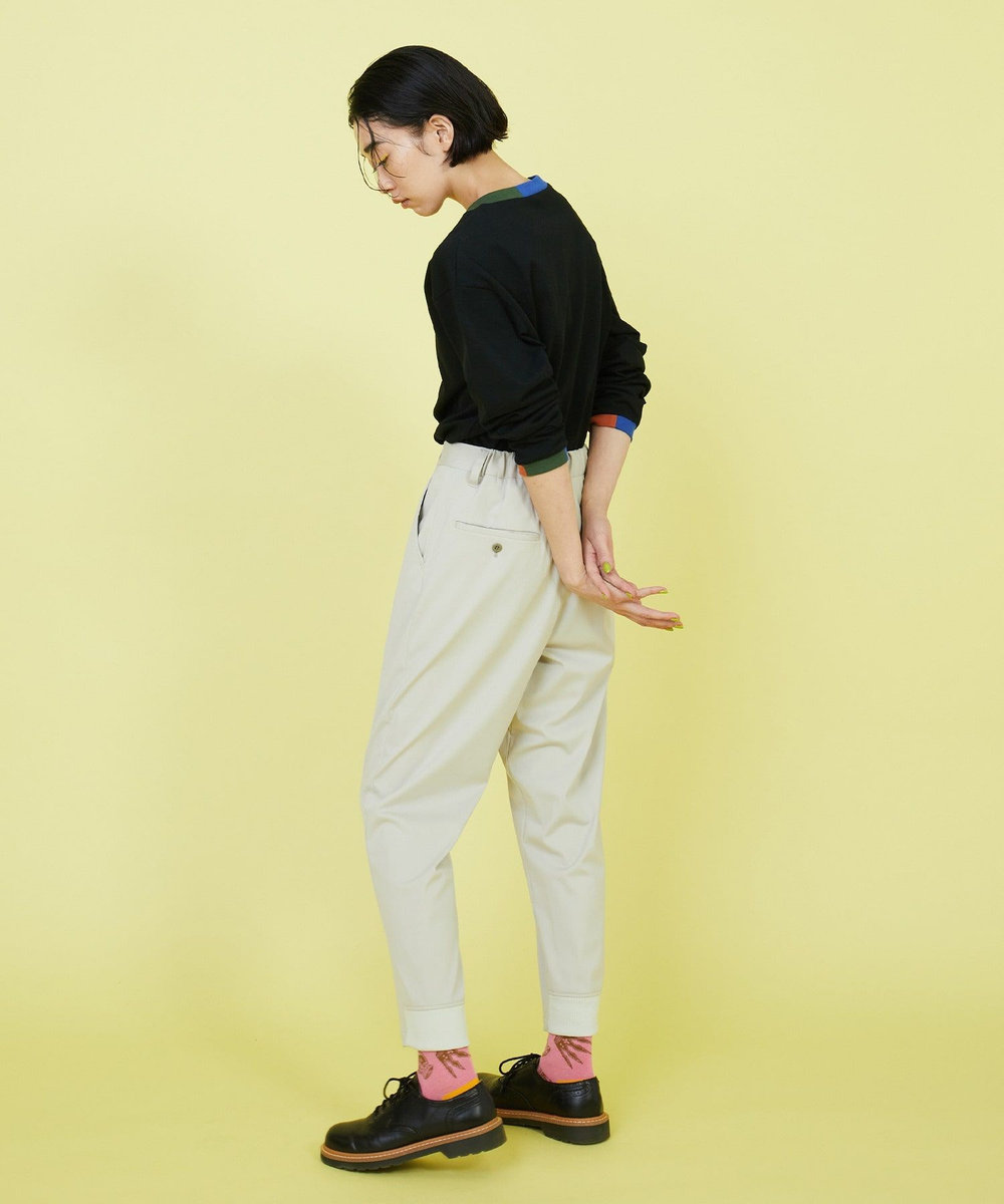 FRAPBOIS トリコット パンツ ベージュ
