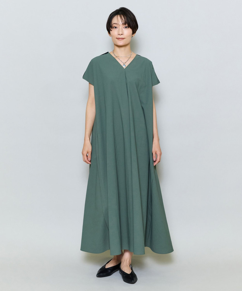 MOGA 布帛ワンピース グリーン