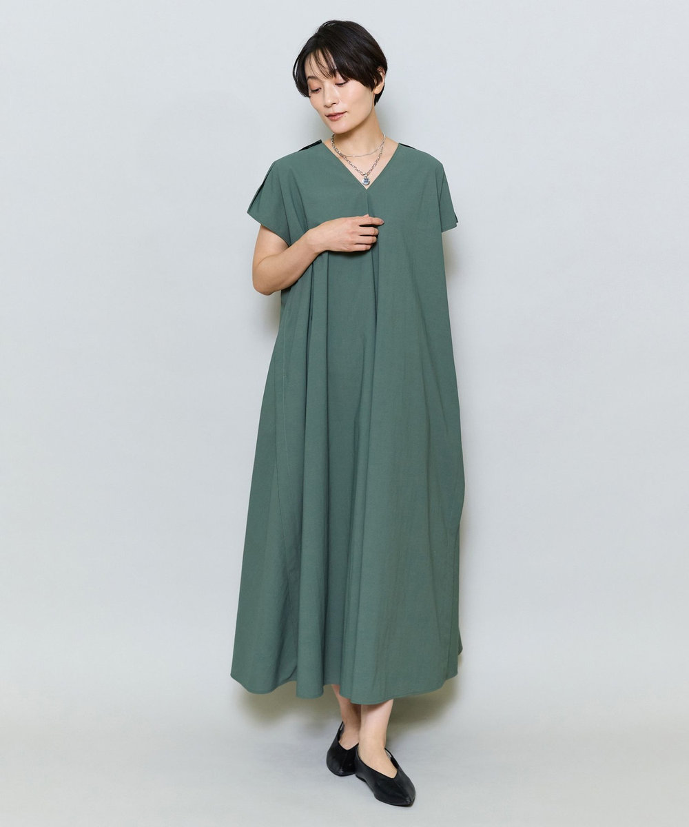 MOGA 布帛ワンピース グリーン